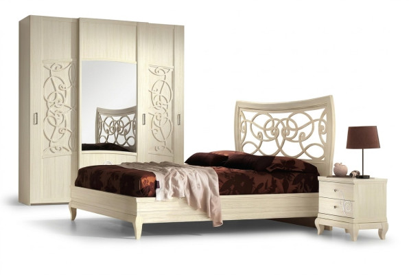 Luxus Bett Nachttisch Betten Doppel Bettgestell Garitur Set 3tlg. Schlafzimmer