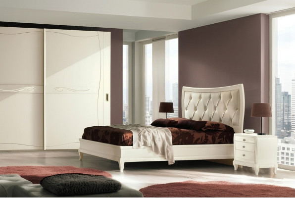 Schlafzimmer Bett Nachttisch Doppelbetten Garnitur Bettgestell Betten Set 3tlg.