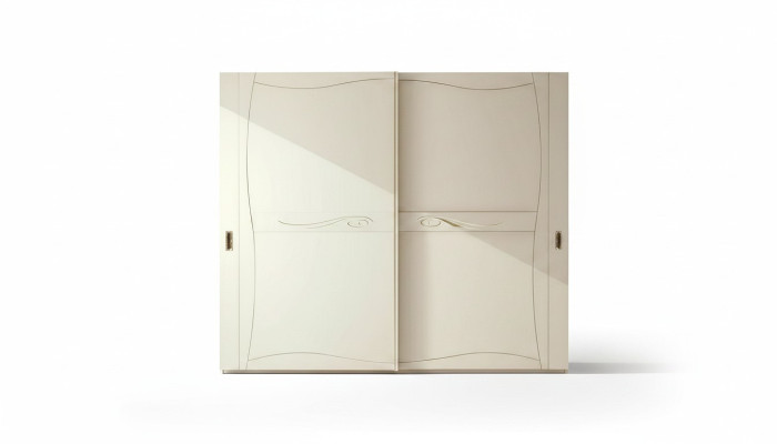 Luxus Kleiderschrank mit Schiebetüren Schlafzimmer Schrank Schränke Holz Design