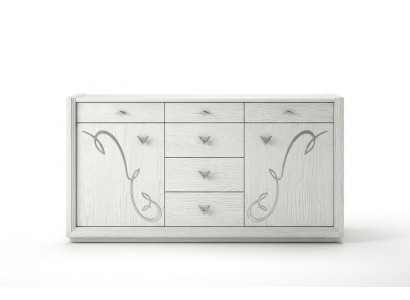 Esszimmer Esstisch Stuhl Kommode Vitrine Ess Gruppe Tisch Tische Holz Set 7tlg.