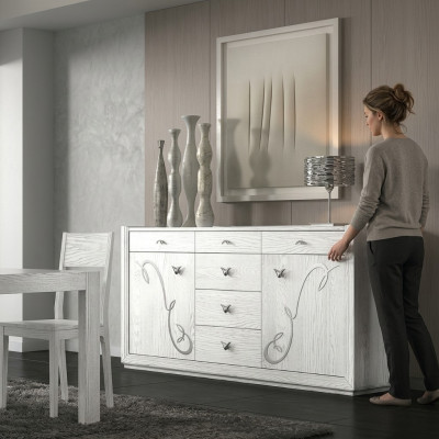 Sideboard Kommode Schrank Luxus Kommoden Schrank Regal Möbel Holzschrank Italy