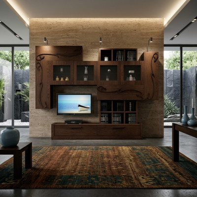 Wohnwand tv Wand Anbauwand Wohnzimmer Möbel rtv Wohnwände Schrank Regal