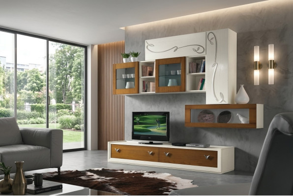 TV Wand Wohnwand Anbauwand Wohnzimmer Möbel luxus rtv Wohnwände Schrank Regal