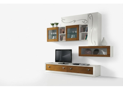 TV Wand Wohnwand Anbauwand Wohnzimmer Möbel luxus rtv Wohnwände Schrank Regal
