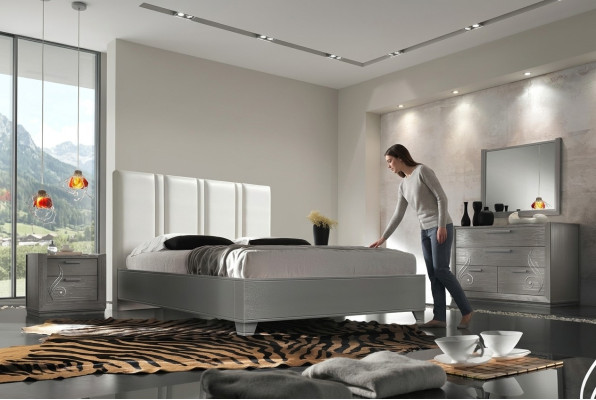 Bett Doppelbetten Modern Bettgestell Betten Doppel Bettrahmen Polster Design neu