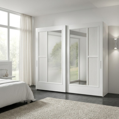 Luxus Schränke Kleider Kleiderschrank Schrank Schwebetüren Design Holz Modern