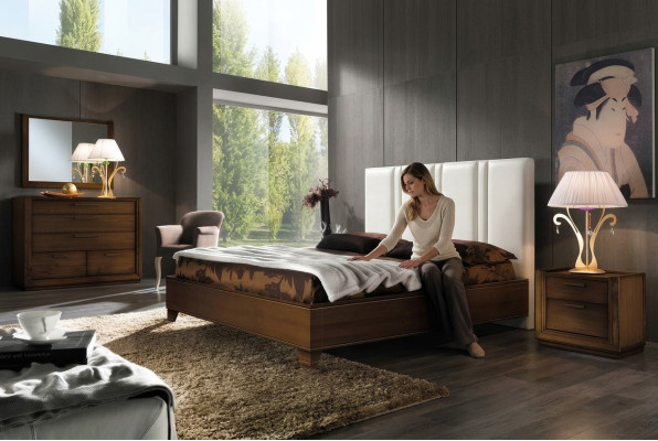 Schlafzimmer Bett Nachttisch Doppelbetten Modernes Bettgestell Betten Set 3tlg.