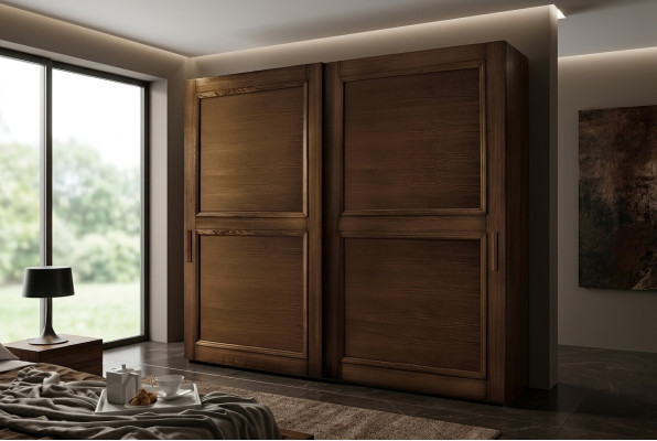 Kleiderschrank Schränke Kleider Schrank Luxus Schwebetüren Design Holz Modern