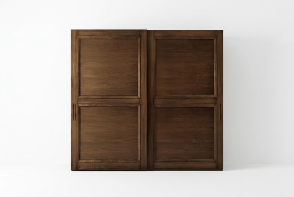 Kleiderschrank Schränke Kleider Schrank Luxus Schwebetüren Design Holz Modern