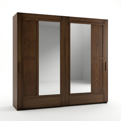 Schränke Kleider Kleiderschrank Schrank Luxus Schwebetüren Design Holz Modern