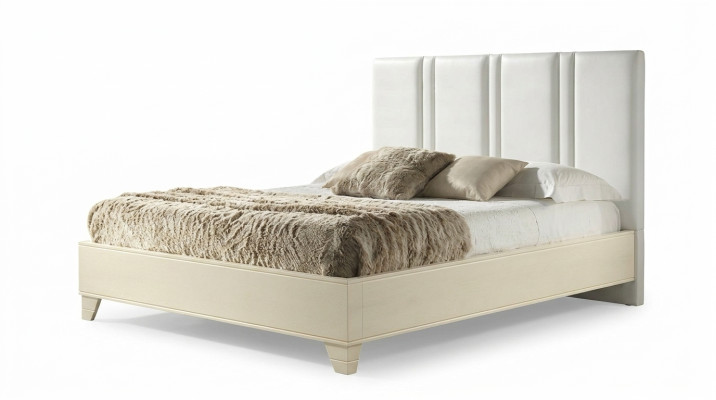 Doppelbetten Modernes Bettgestell Betten Bett Holz Polster Design Hotel Doppel