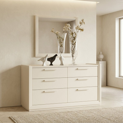 Kommode Spiegel Kommoden Gruppe Holz Design Anrichte Side Schrank Regal Set 2tlg