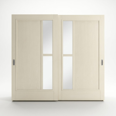 Schränke Kleider Kleiderschrank Schrank Luxus Schwebetüren Design Holz Modern