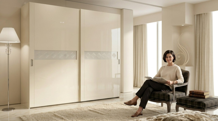 Schränke Italien Kleiderschrank Luxus Schrank Schwebetüren Design Holz Modern