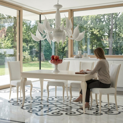 Esszimmer Esstisch Stuhl Ess Tisch Design Gruppe Tische Holz Modern Set 5tlg.