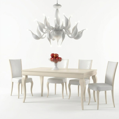 Esszimmer Esstisch Stuhl Ess Tisch Design Gruppe Tische Holz Modern Set 5tlg.