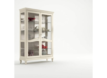 Luxus Schaufenster Vitrine Vitrinen Glas Schrank Holz Regal Modern Schränke Neu