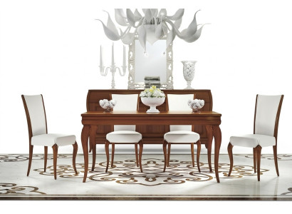 Luxus Esstisch Tisch Tische Ess Holz Modern Design Ausziehbar Esszimmer Italien