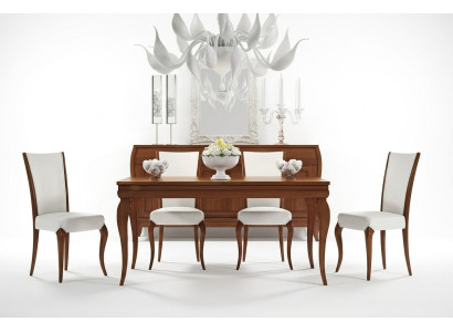 Esszimmer Esstisch Stuhl Ausziehbar Tisch Tische Gruppe Holz Design Set 5tlg.