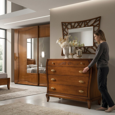 Design Kommode Schrank Luxus Holz Kommoden Schrank Regal Konsole Möbel Anrichte
