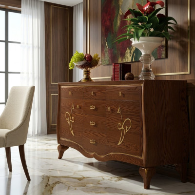 Anrichte Kommode xxl Schrank Luxus Kommoden Schrank Regal Konsole Möbel Neu