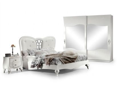 Schlafzimmer Bett Nachttisch Betten Holz Design Bettrahmen Garnitur Neu Set 3tlg