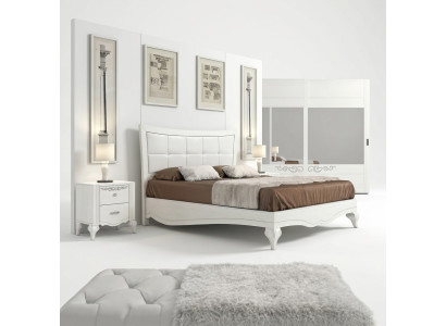 Schlafzimmer Bett Nachttisch Betten Doppel Holz Designer Modern Neu Set 3tlg