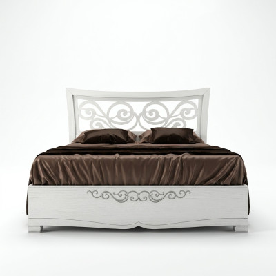 Doppelbett Bett Luxus Betten Holz Bettgestelle Bettrahmen Weiß Design Modern Neu