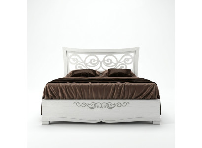 Doppelbett Bett Luxus Betten Holz Bettgestelle Bettrahmen Weiß Design Modern Neu
