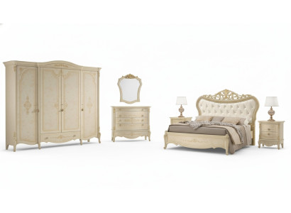 Chesterfield Bett Luxus Betten Polsterbett Doppelbett Klassisches Holz Hotel