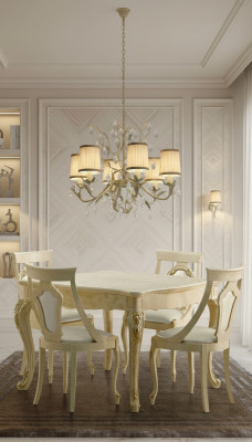 Tische Esstisch Ausziehbar Klassischer Design Tisch Italienische Möbel Holz Ess