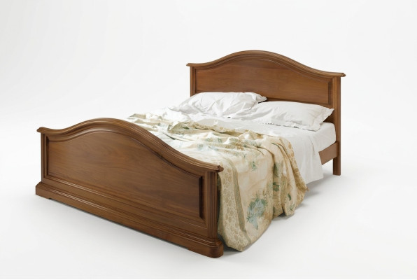 Kaufen Sie ein großes Doppelbett in klassisch schlichtem Stil aus Naturholz