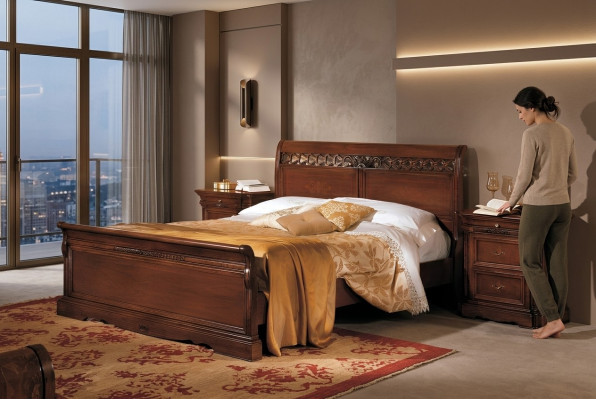 Nachttisch Massiv Holz Schrank Möbel Bett Doppel Möbel Schlafzimmer Italien 3tlg