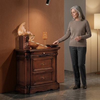 Nachttisch Schrank Schränke Schlafzimmer Möbel Italien Nachttische Beistelltisch