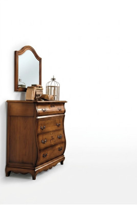 Kommode Sideboard Schrank Holz Kommoden Italienische Möbel Massiv Spiegel 2tlg