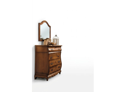 Kommode Sideboard Schrank Holz Kommoden Italienische Möbel Massiv Spiegel 2tlg