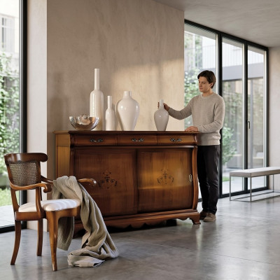 Kommode Sideboard Schrank Holz Italienische Möbel Einrichtung Schränke Kommoden