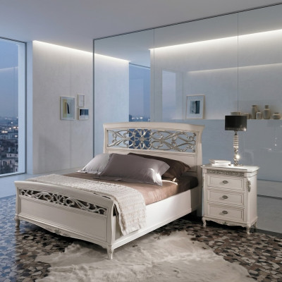 Nachttisch mit 3 Schublade Holzschrank Möbel Design Vaccari cav giovanni Neu