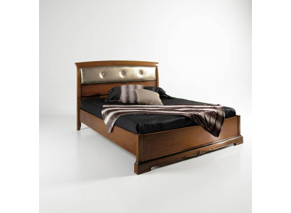 Bett Doppelbett Vaccari cav giovanni Massivholz Schlafzimmer Design Möbel Neu