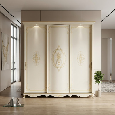 Kleiderschrank Massivholz Schlafzimmermöbel Design Kleiderschrank Weiße Schränke