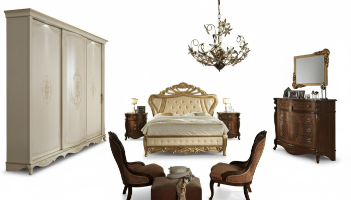 Schlafzimmermöbel Bett Schrank Schublade Nachttisch mit Schubladen Kommode 5tlg