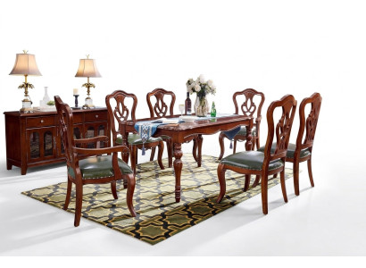 Komplett Set 6 Stühle Esszimmer Gruppe Holz Stuhl Luxus Möbel Barock