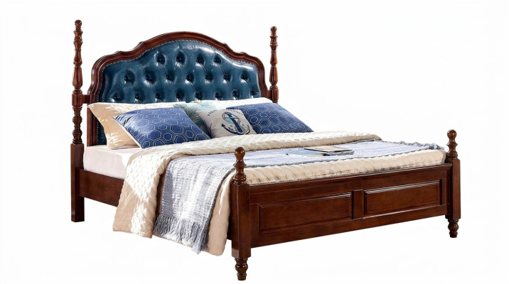 Doppel Bettrahmen Luxus Schlafzimmer Bett Doppelbett Holz Betten Neu