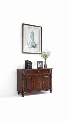 Kommode Braun Anrichte Sideboard Massiv Holz Schrank Möbel Design