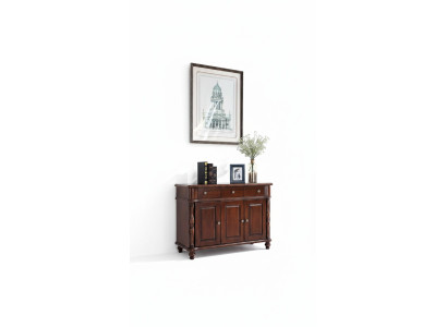 Kommode Braun Anrichte Sideboard Massiv Holz Schrank Möbel Design