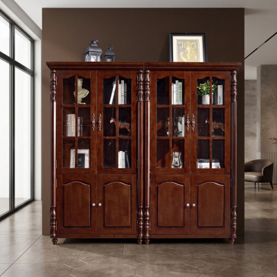 Bücherregal Vitrine Vitrinenschrank Regal Holz Schrank Bücherschrank