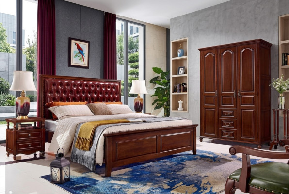 Design klassisch Betten Möbel Bett 2 Nachttische 3tlg.Schlafzimmer Set