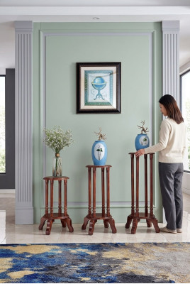 Ständer Blumenständer Blumen Stand Holz Blumentopfständer 3tlg. Set