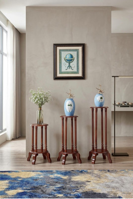 Ständer Blumenständer Blumen Stand Holz Blumentopfständer 3tlg. Set
