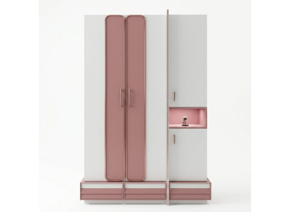 Kleiderschrank Schrank Schlafzimmer Schränke Zweifarbig Jugend Kleiderschränke